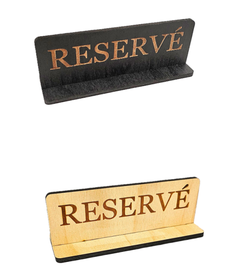 RESERVE stojan tabuľka na ozačenie rezervácie